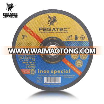 PEGATEC 180x1.6x22.2mm cutting wheel for stainless steel