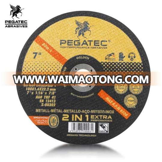 7'' 180X1.6X22mm PEGATEC abrasives power tools metal cutting wheel